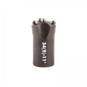 Sandstone 34-11 Taper Button Bit 42CrMo Alloy Steel With Tungsten Carbide Butto