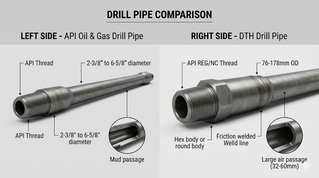 API-oil-gas-drill-pipe-vs-DTH-drill-pipe-technical-comparison.jpg