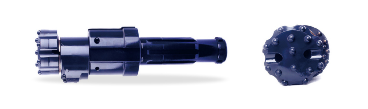 1778822817899624.jpg MSD eccentric casing system components: pilot bit, eccentric reamer, casing tube, and casing shoe — reamer retracts for retrieval