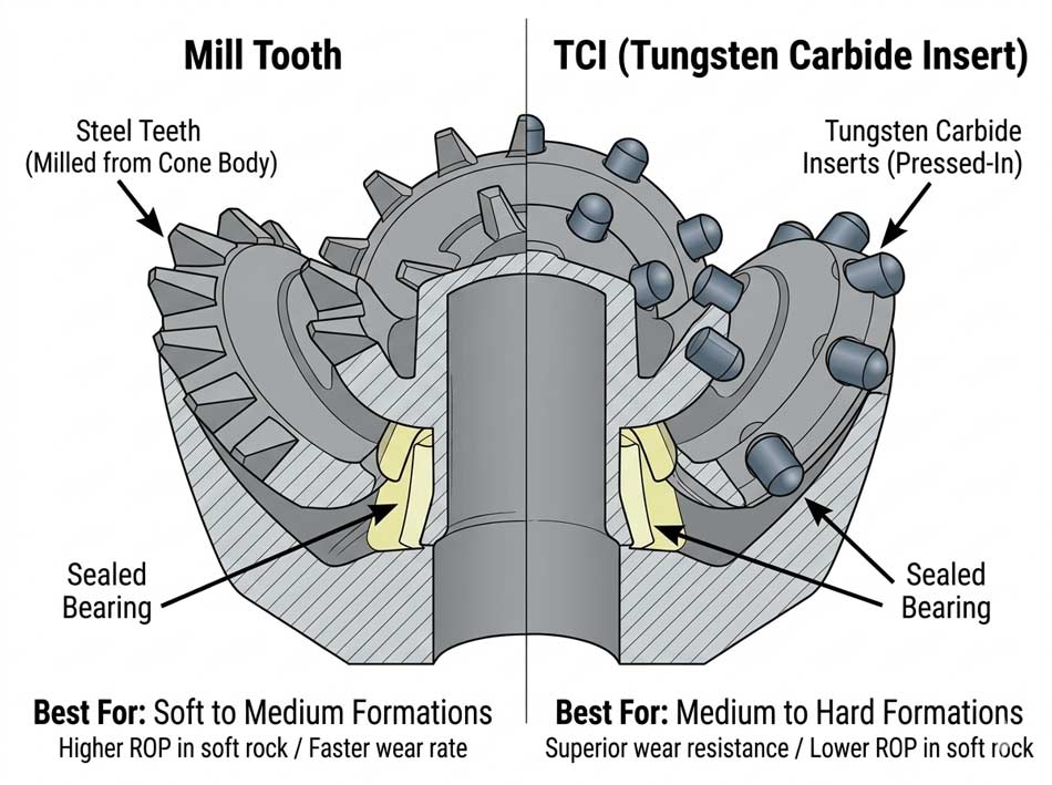 roller-cone-tri-cone-drill-bit-mill-tooth-versus-TCI-for-water-well-drilling.jpg
