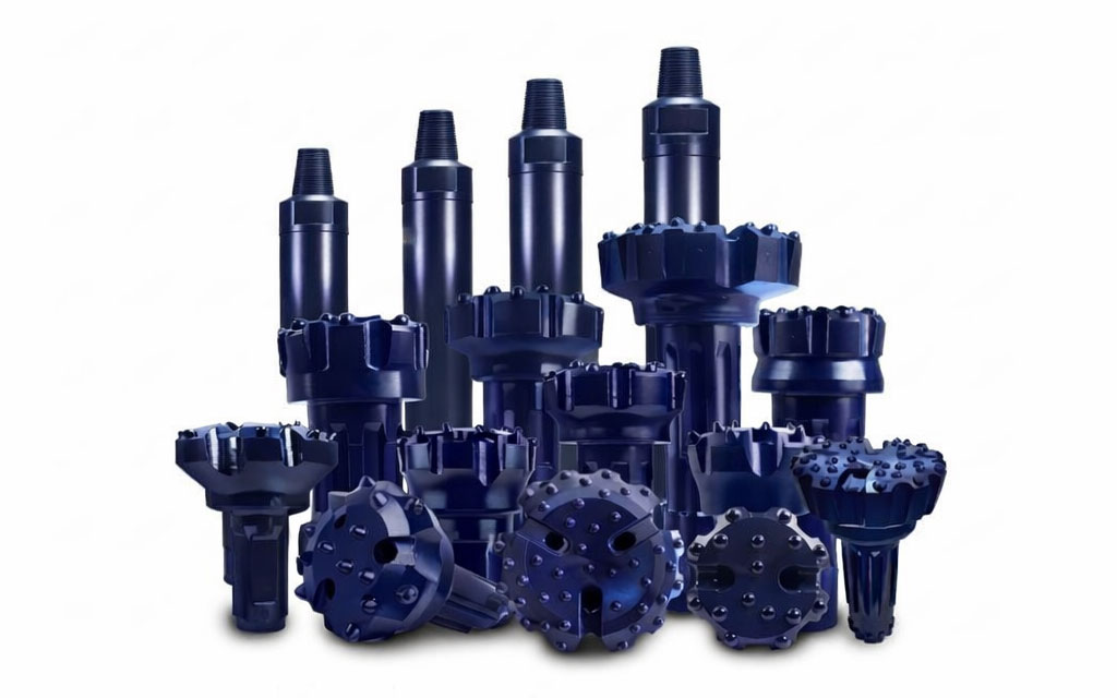 1780911609761336.jpg MSD DTH drill bit sizes lineup from 90mm to large diameter showing size progression